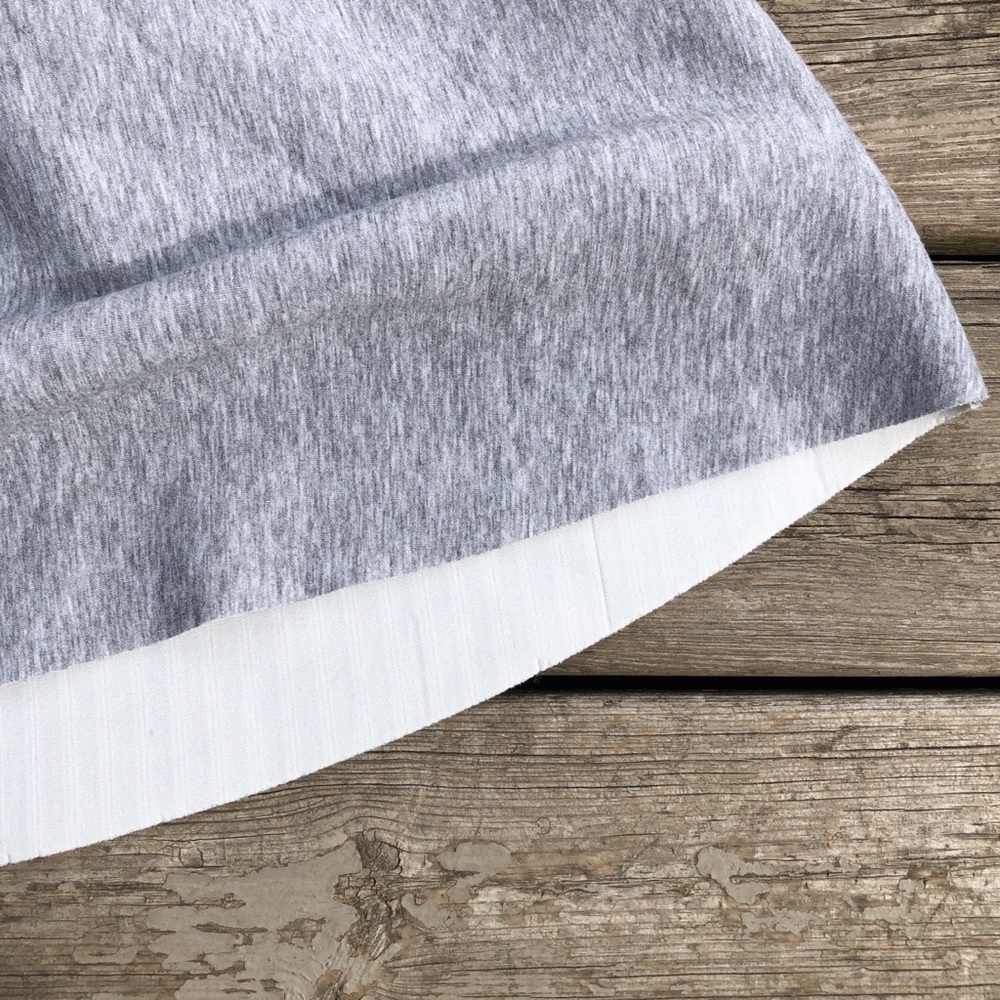 Heathered Light Gray Skater Circle Skirt sz Large - Picture 3 of 4